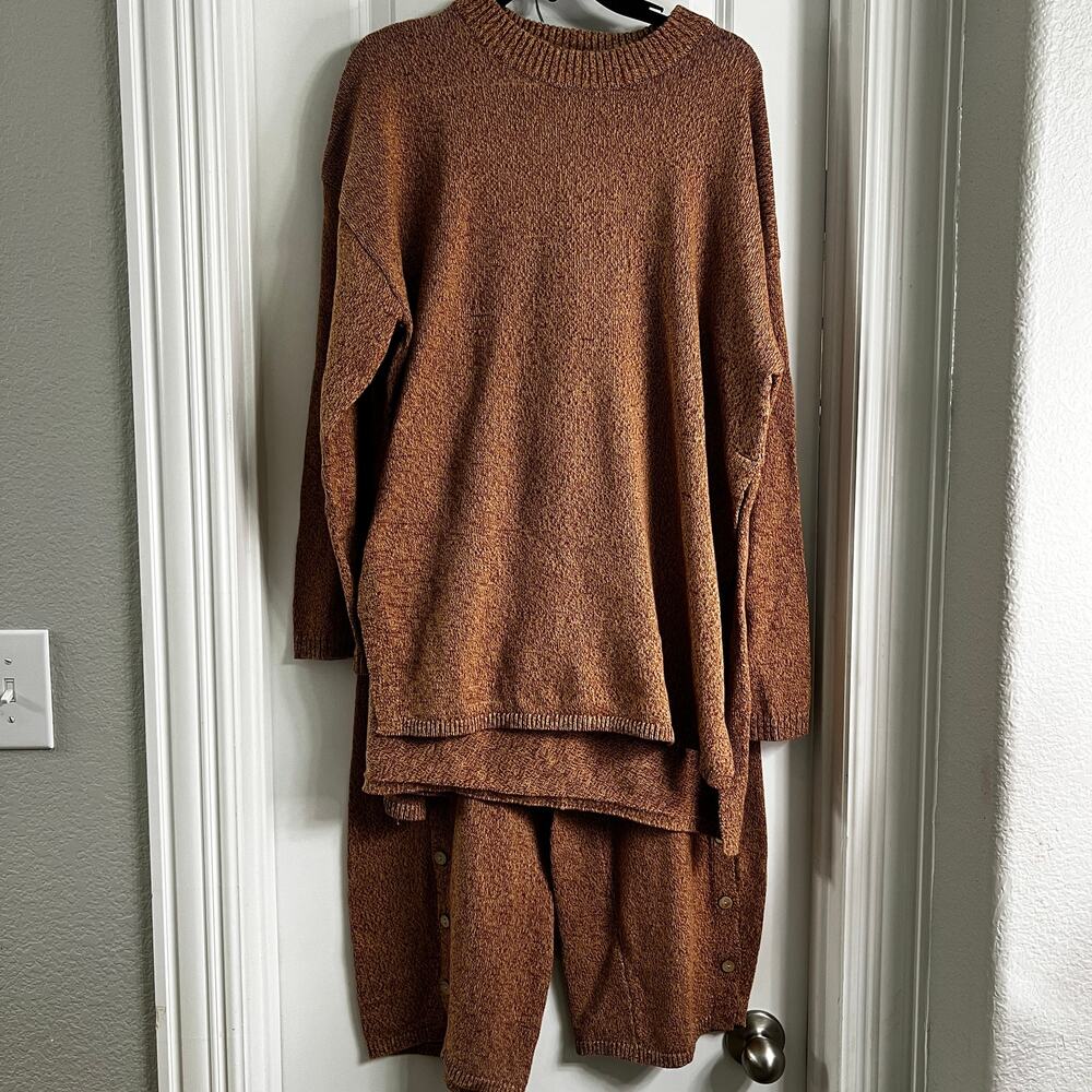 Free People Beach Long Sleeve Set | Rust | Size S